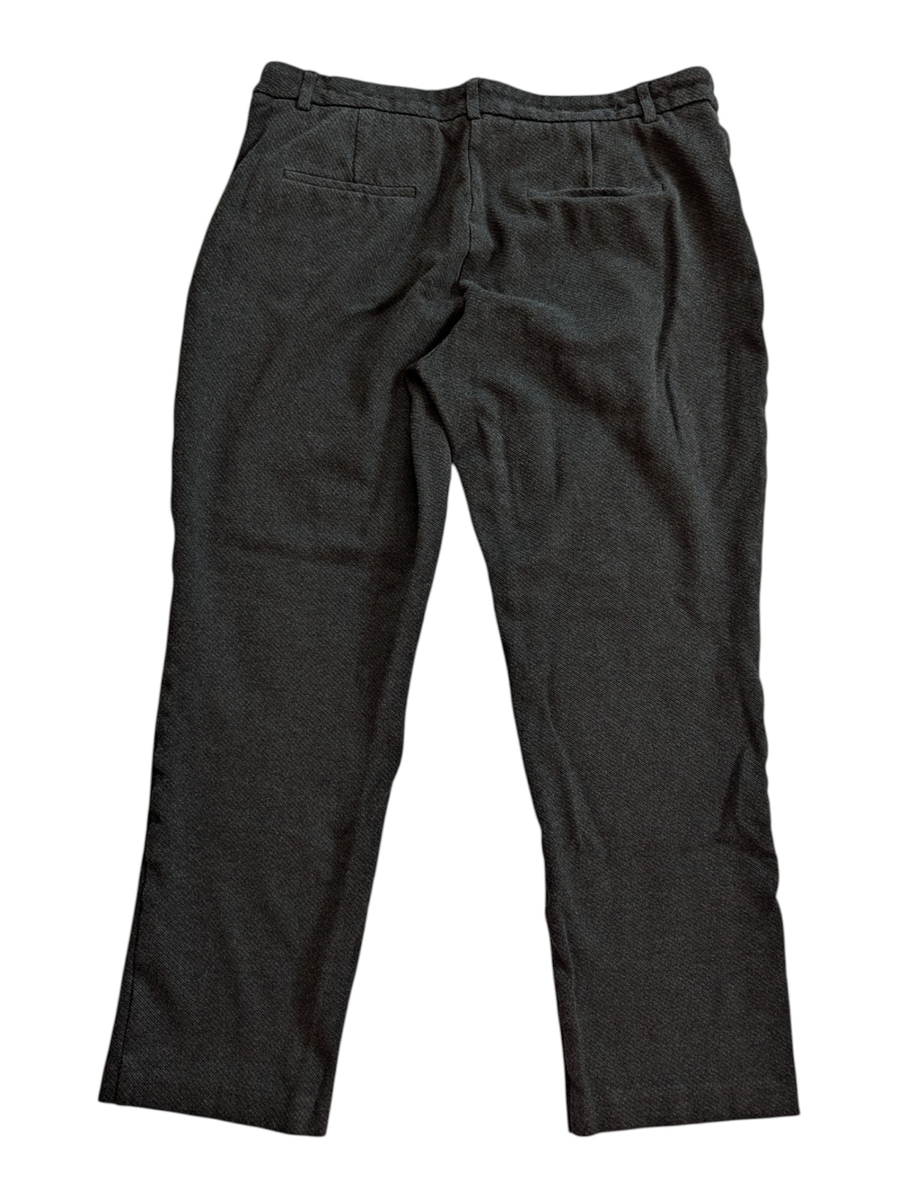Dalia Charcoal Black Textured Pull-on Pointe Dress Pant - Picture 2 of 8